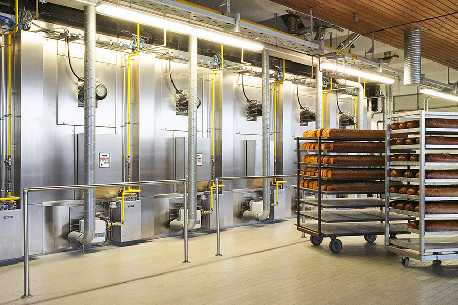 Backöfen in Großbäckerei